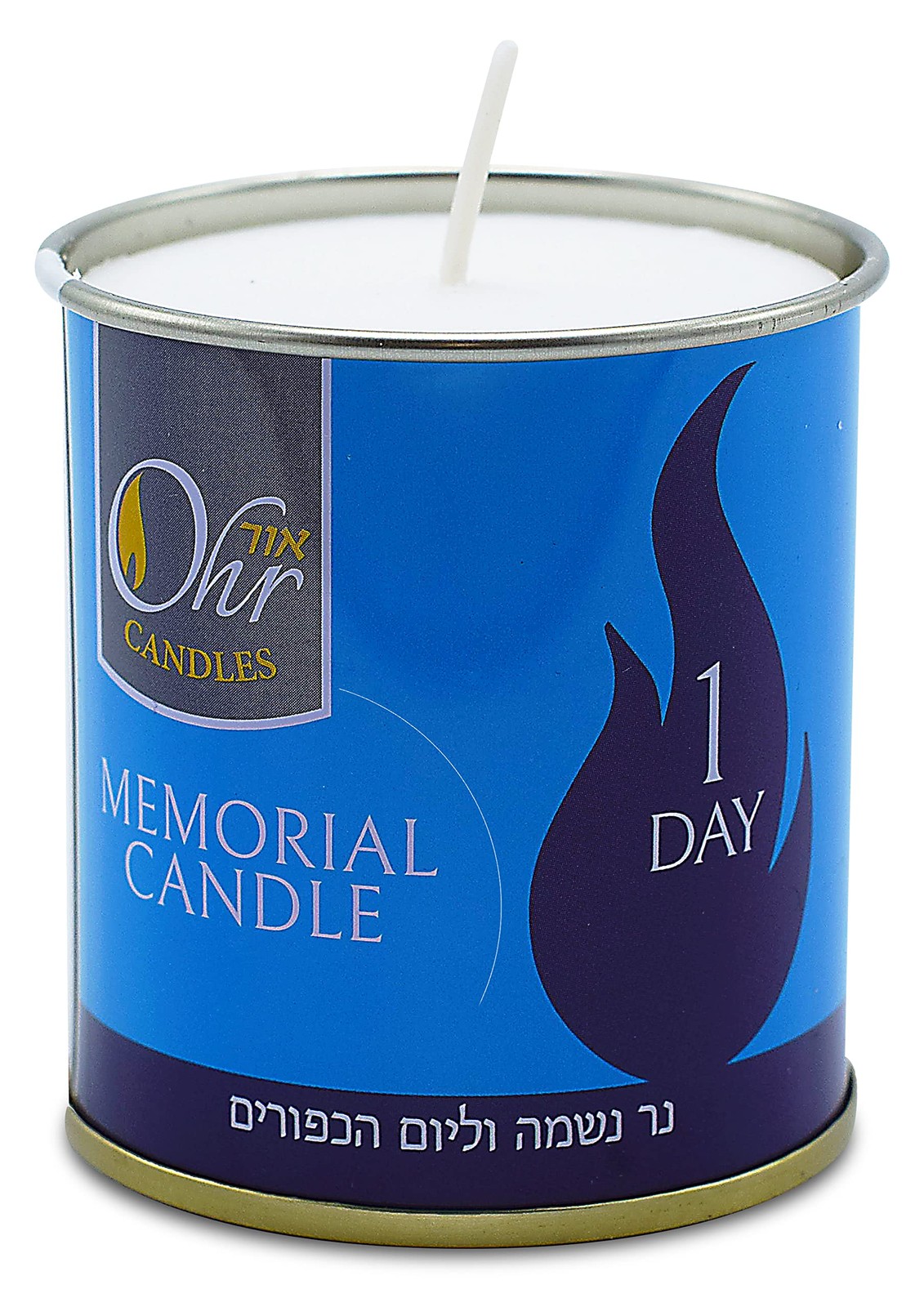 1 Day Yahrzeit Candle – 6 Pack – 24 Hour Kosher Yahrtzeit Memorial and Yom Ki…