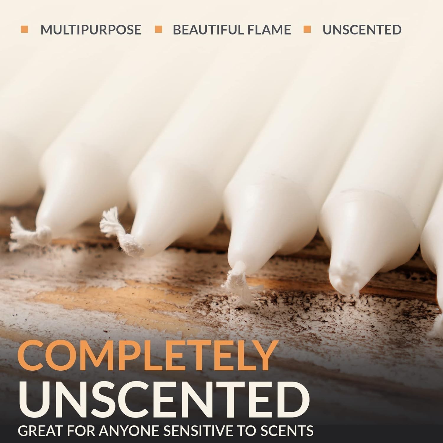 Charming 12-Pack of Dripless Taper Candles – Perfect for Shabbat and Holidays