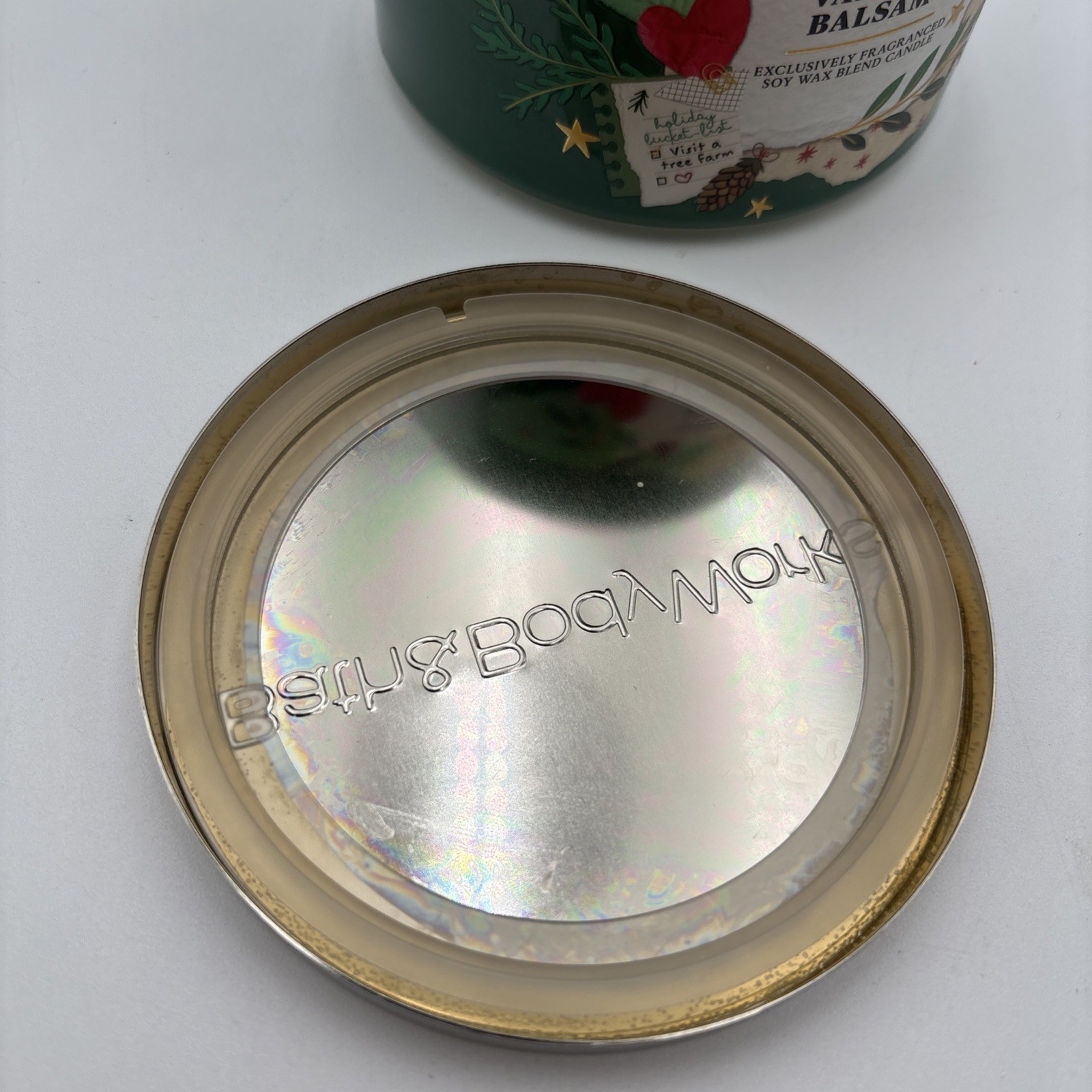 Bath & Body Works VANILLA BALSAM 3 Wick CANDLE 25-45 Hrs Christmas Holiday NEW