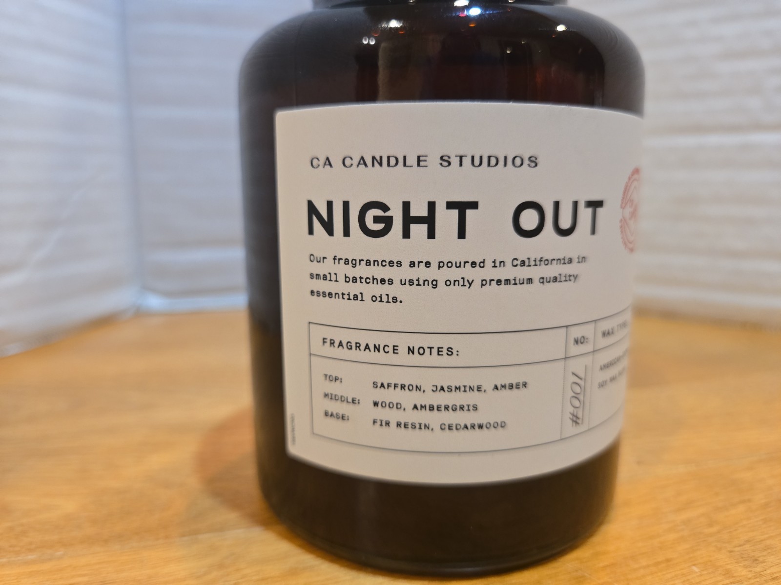 Leoben Night Out One Wick 9 Ounce Candle Made In USA Vegan Soy Wax