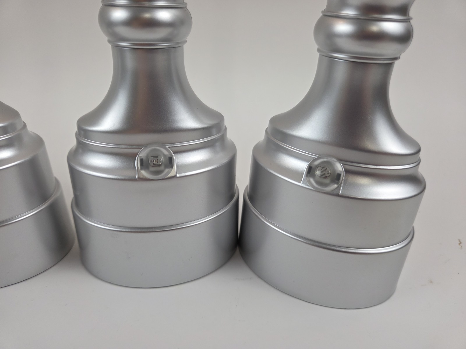 Bethlehem Lights (4) Premium Cordless Window Candles Satin Nickel