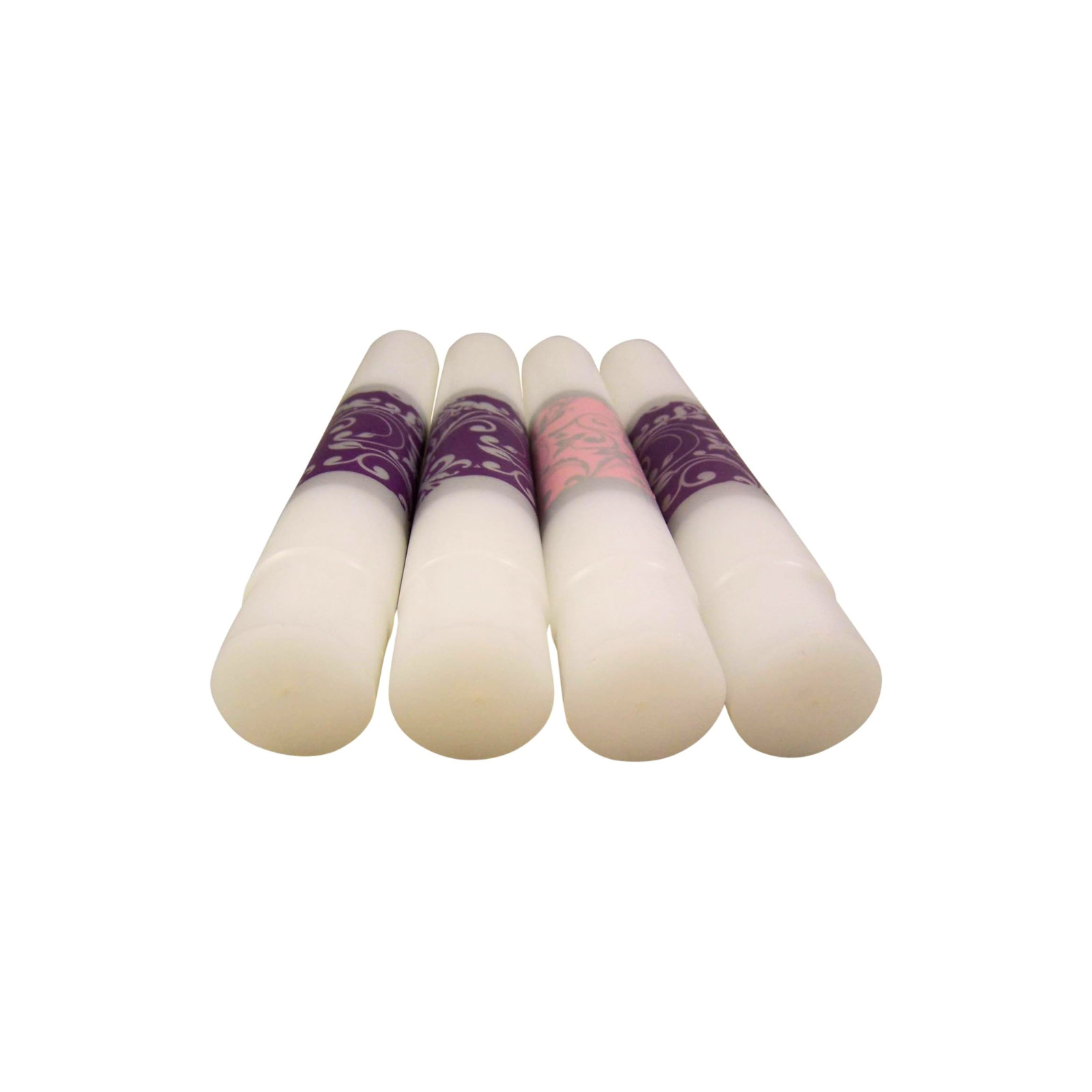 Emmanuel Advent Candle Set 12″ x 1.5″ 4 Pack 3 Purple 1 Pink Church Christmas