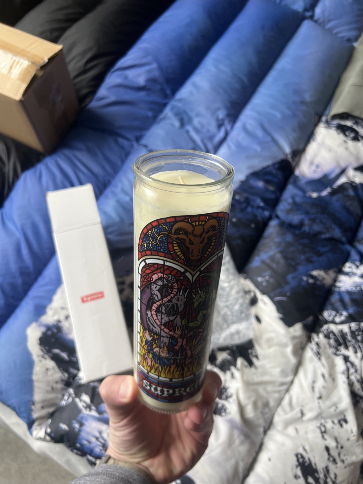 Supreme Prayer Candle Sean Cliver Worship White FW23 New 100% Authentic