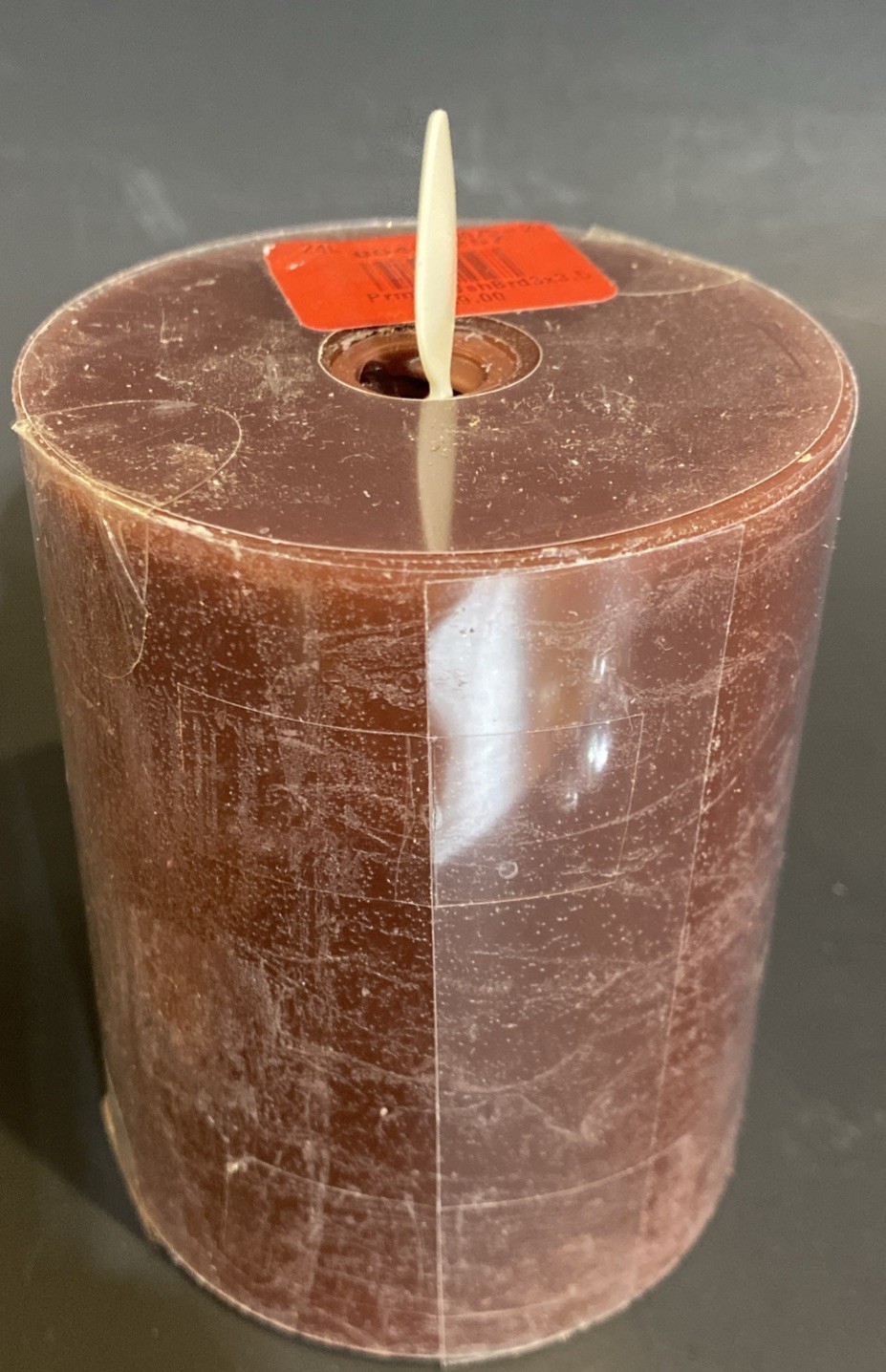 Pottery Barn Premium Flickering Flameless Wax Candle – Salt Washed 3”X 3.5”