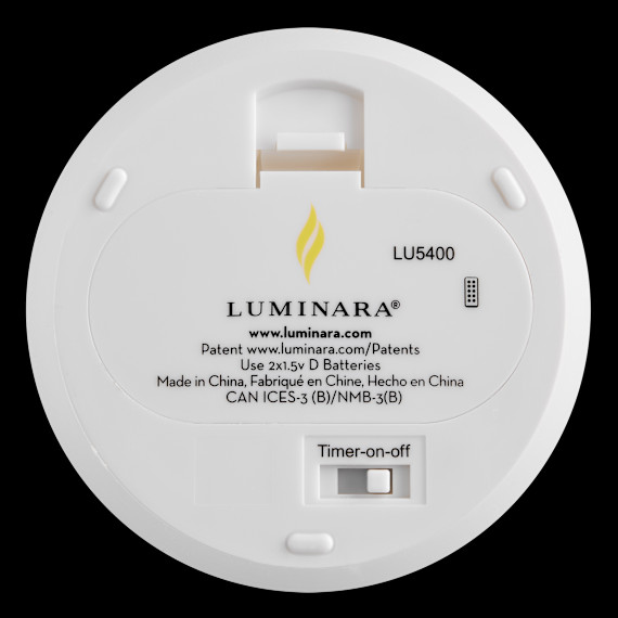 Luminara 4-Piece Flameless Smooth & Glitter Candles