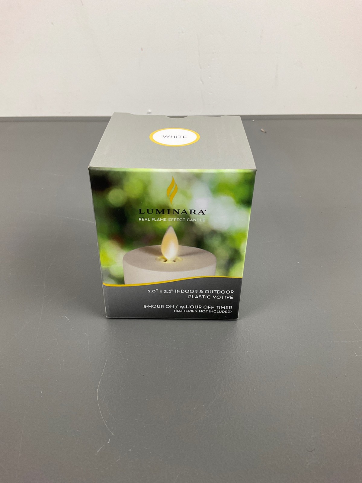 Luminara 2×3.2 Inch Flameless LED Votive Candle, Real Flame-Effect, Indoor/Outdo
