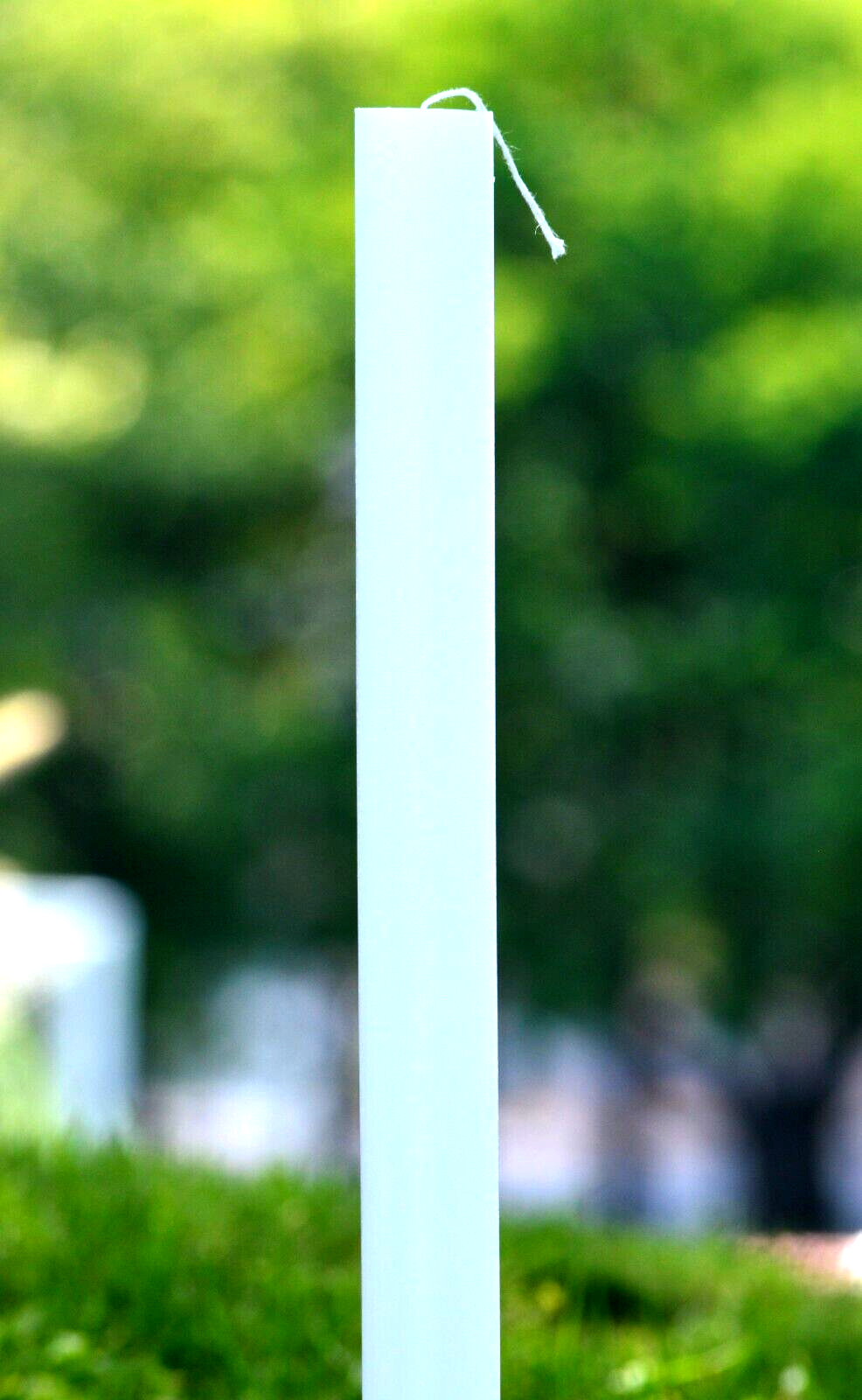 Pillar Candles 24 Inch Tall White Handmade Unscented For Wedding Baptism Church
