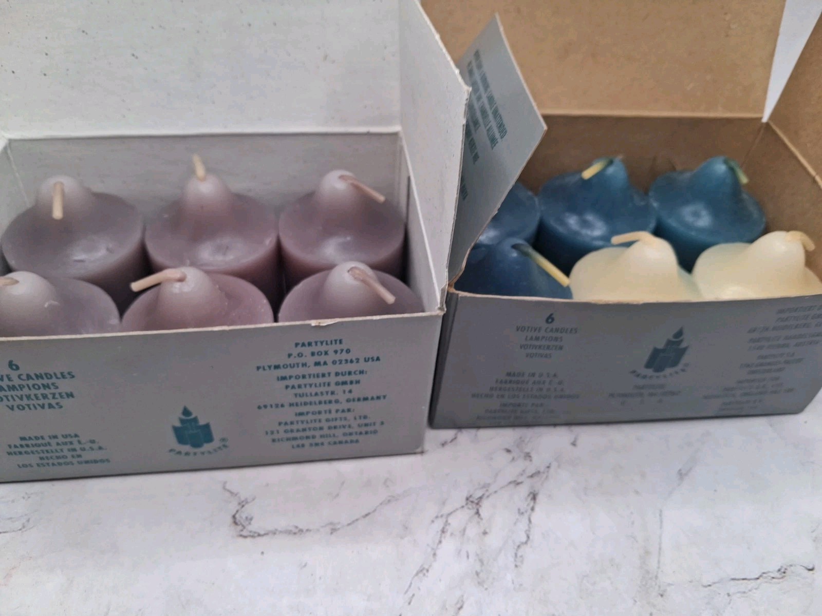 PartyLite Votive Candles Lot of 5 Boxes 30 Total Various Scents And Colors