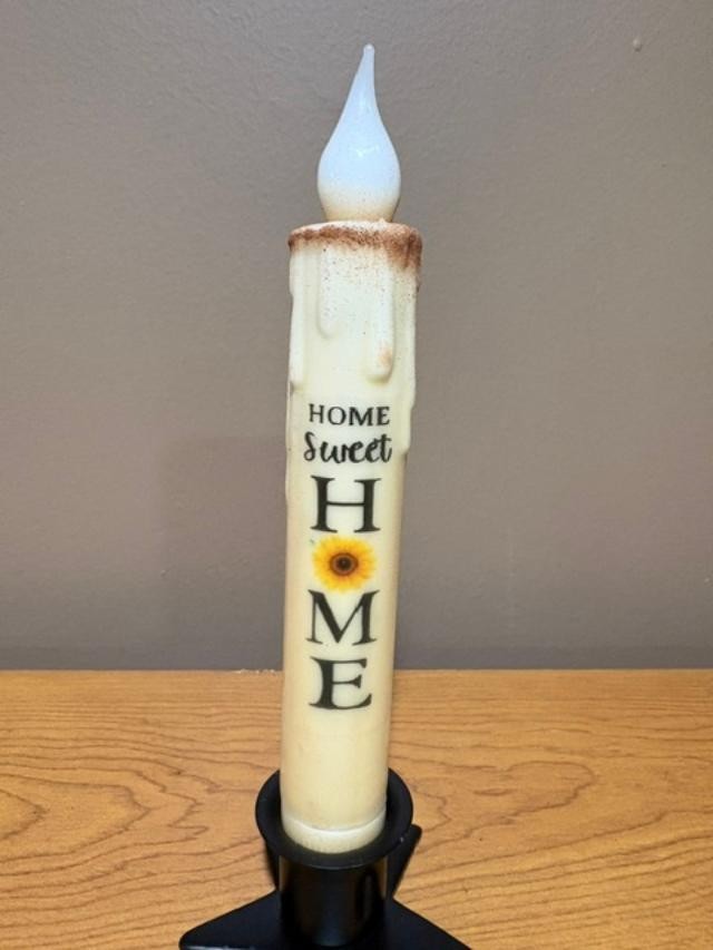 Nature ~ Flowers ~ Animals ~ Taper Candle ~ 6 Hour LED with Timer ~ 40 +Designs