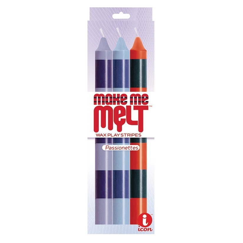 Make Me Melt Warm Drip Candles 4 Pack – Pick Color – Black or Passion