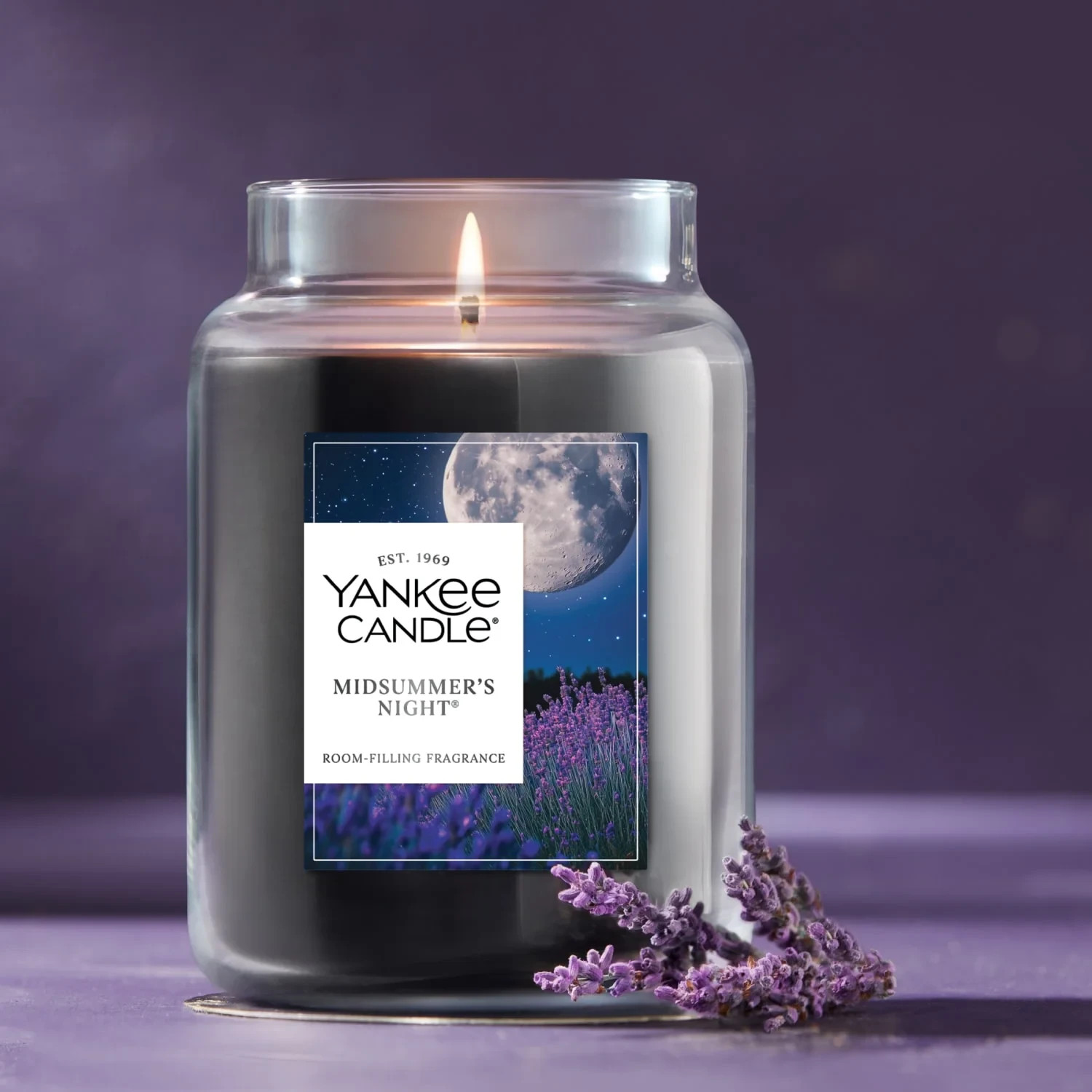 Yankee Candle Midsummer’s Night Original Large Jar Scented Candles, 22 oz