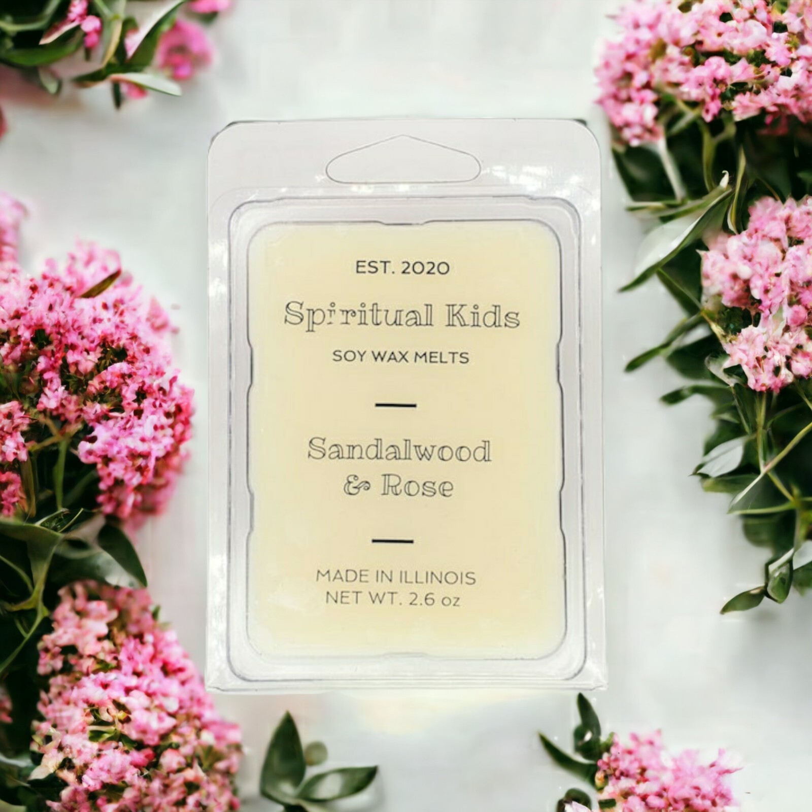 Sandalwood & Rose Soy Wax Melts 2.6oz 6ct Hand Poured Essential Oil