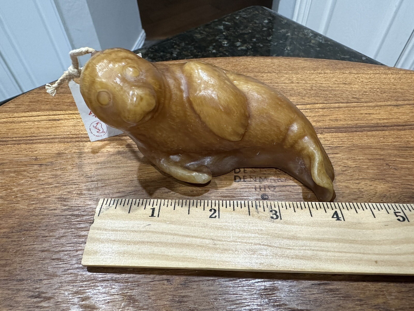 Alaska Candle Factory Seal Candle 4 Inches Unused