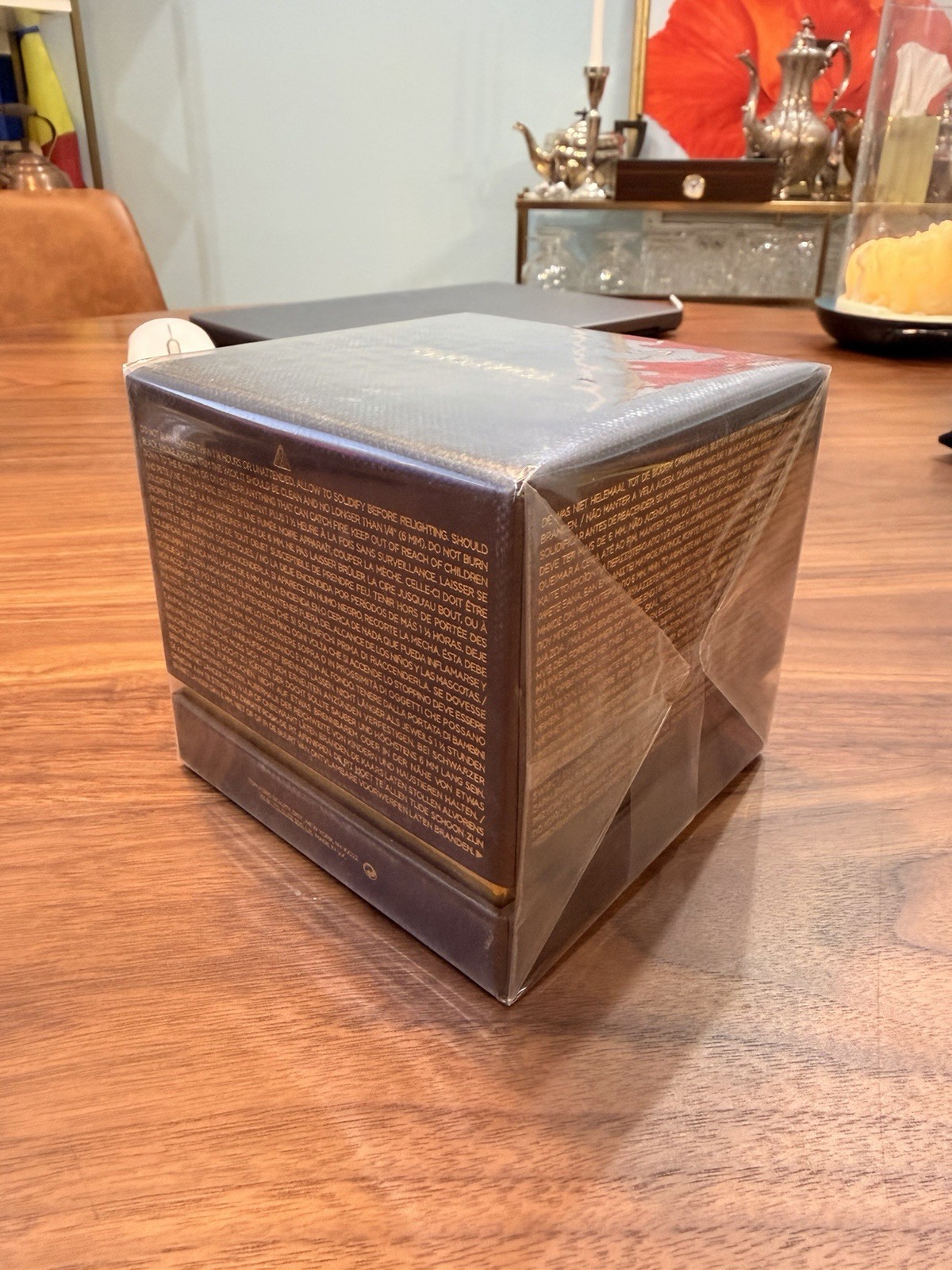 Tom Ford Tuscan Leather Bougie Candle Cube Brown Scented