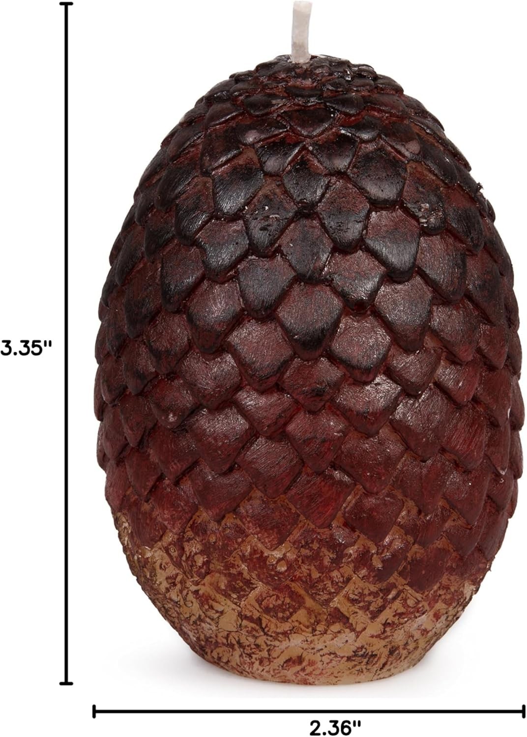 Intricately Designed Dragon Egg Candles – 3 Count Set for GoT Fans, Gift-Ready!