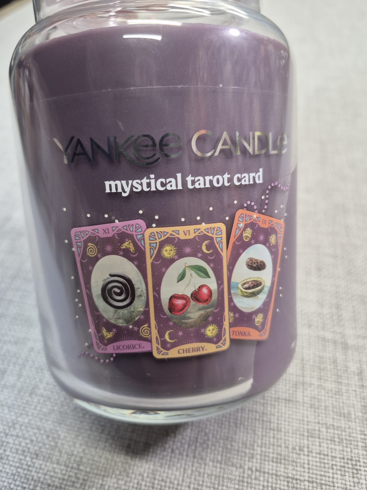Yankee Candle Mystical Tarot Card Purple 22oz Large NEW