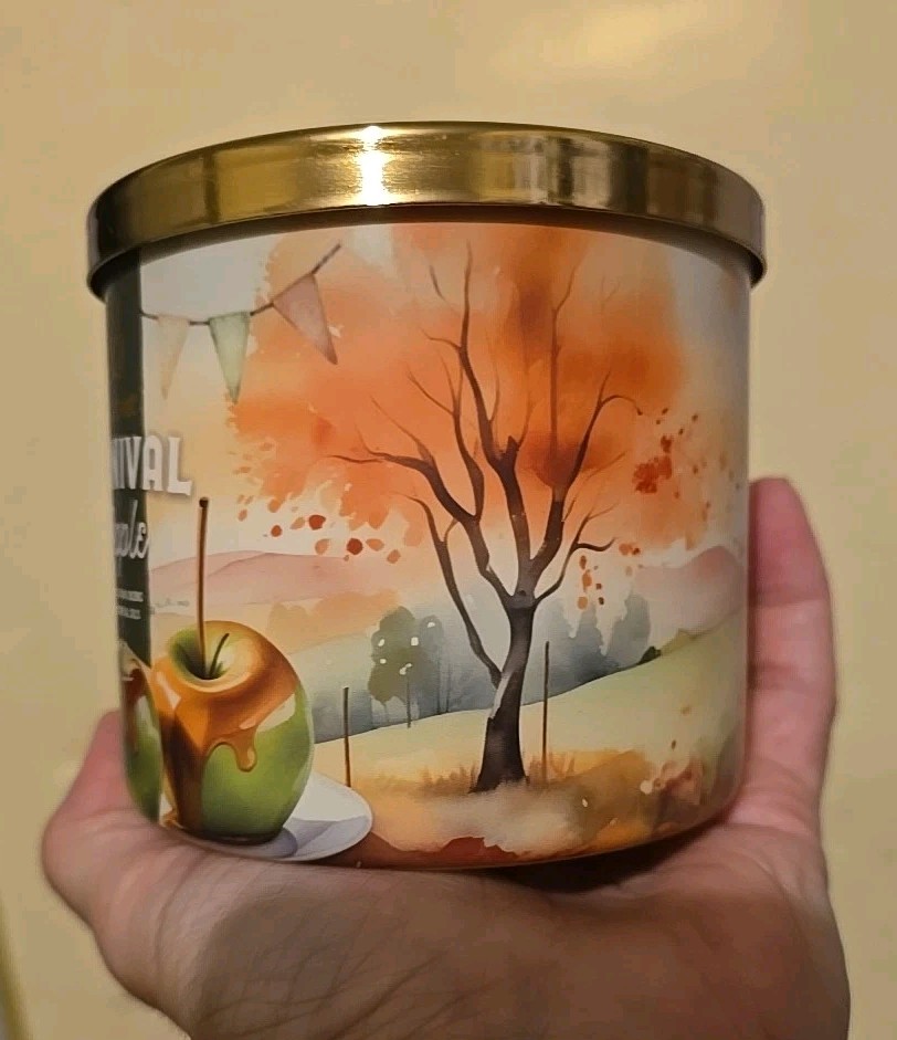 NEW Set of 3 Goose Creek Candle CARNIVAL APPLE BUNDLE 🍎 FULL SIZE PRODUCTS