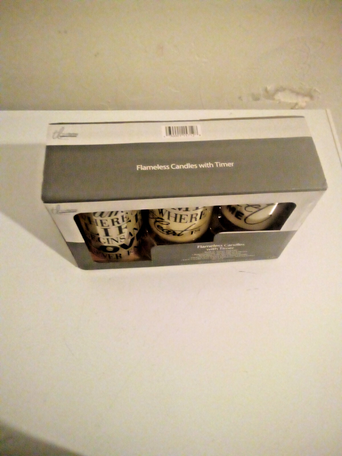 New True Living Essentials Flameless Candles Set Of 3