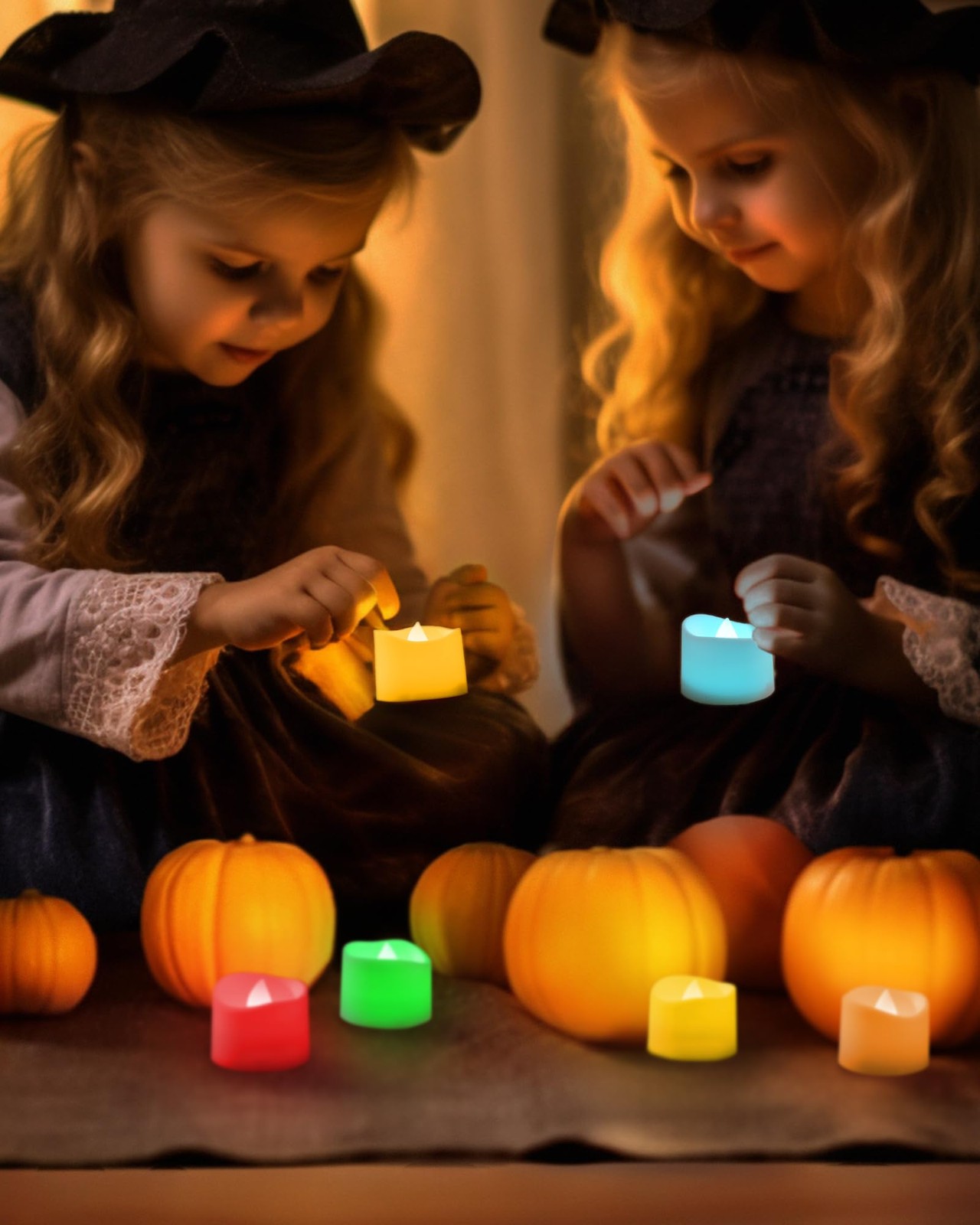 Multi Color Changing Tea Lights Candles Battery Operated LED 12 Pack