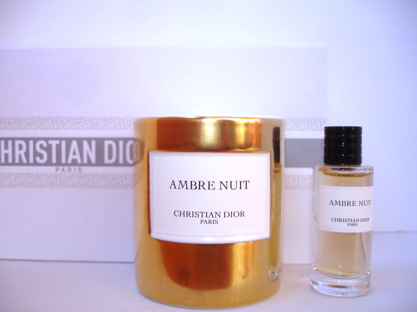 Christian Dior AMBRE NUIT Amber Perfume & Amber Nuit Candle Gift Box Limited Ed.