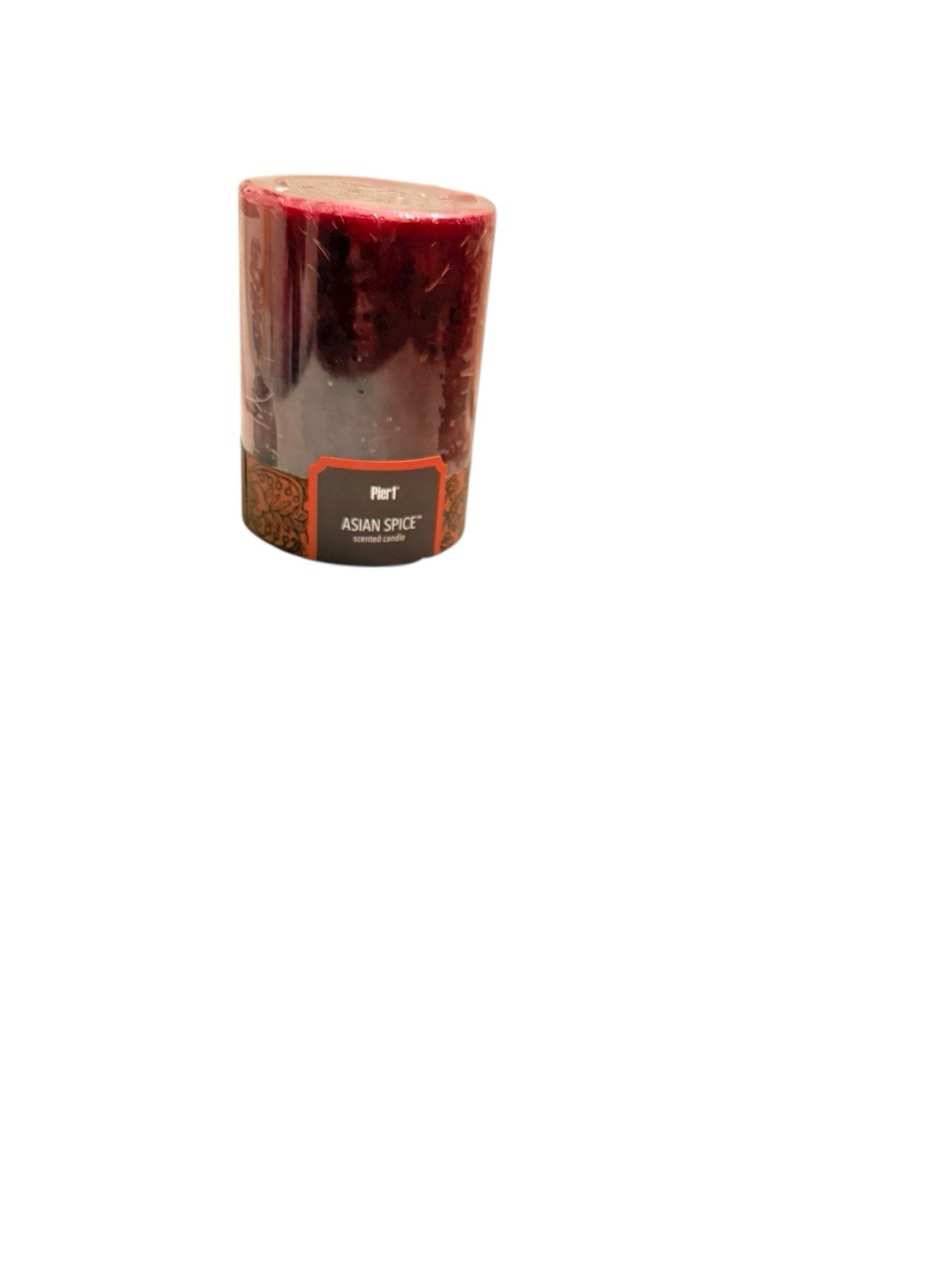 Pier 1 Imports Asian Spice Scented 3 x 4 in Pillar Candle NEW Bougie