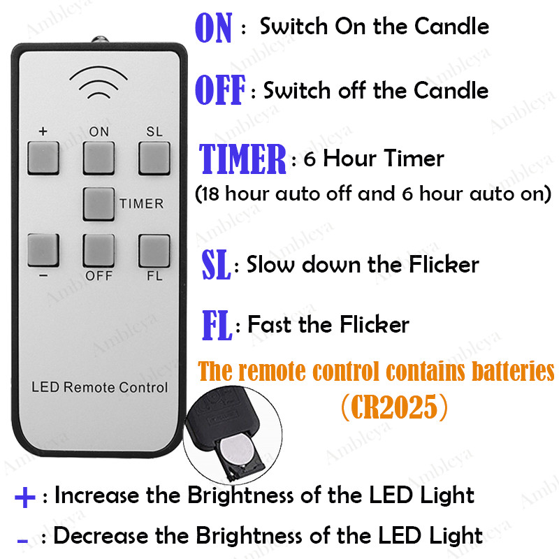 6× Rechargeable Flicker Flameless LED Tea Lights LED Candle Timer Remote Control