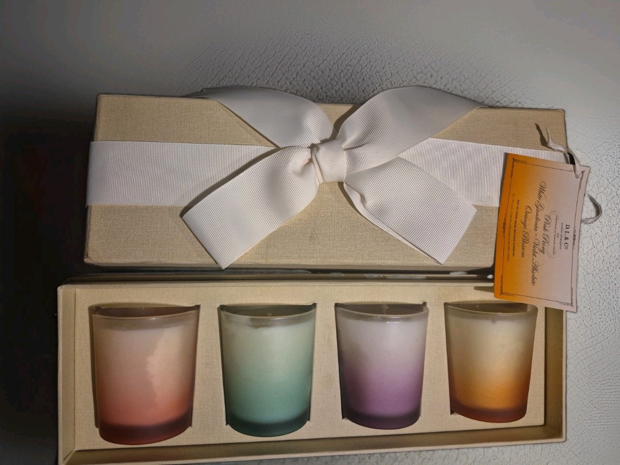 D.L. & Co Modern Set Of 4 – Different Scents 2.5″T