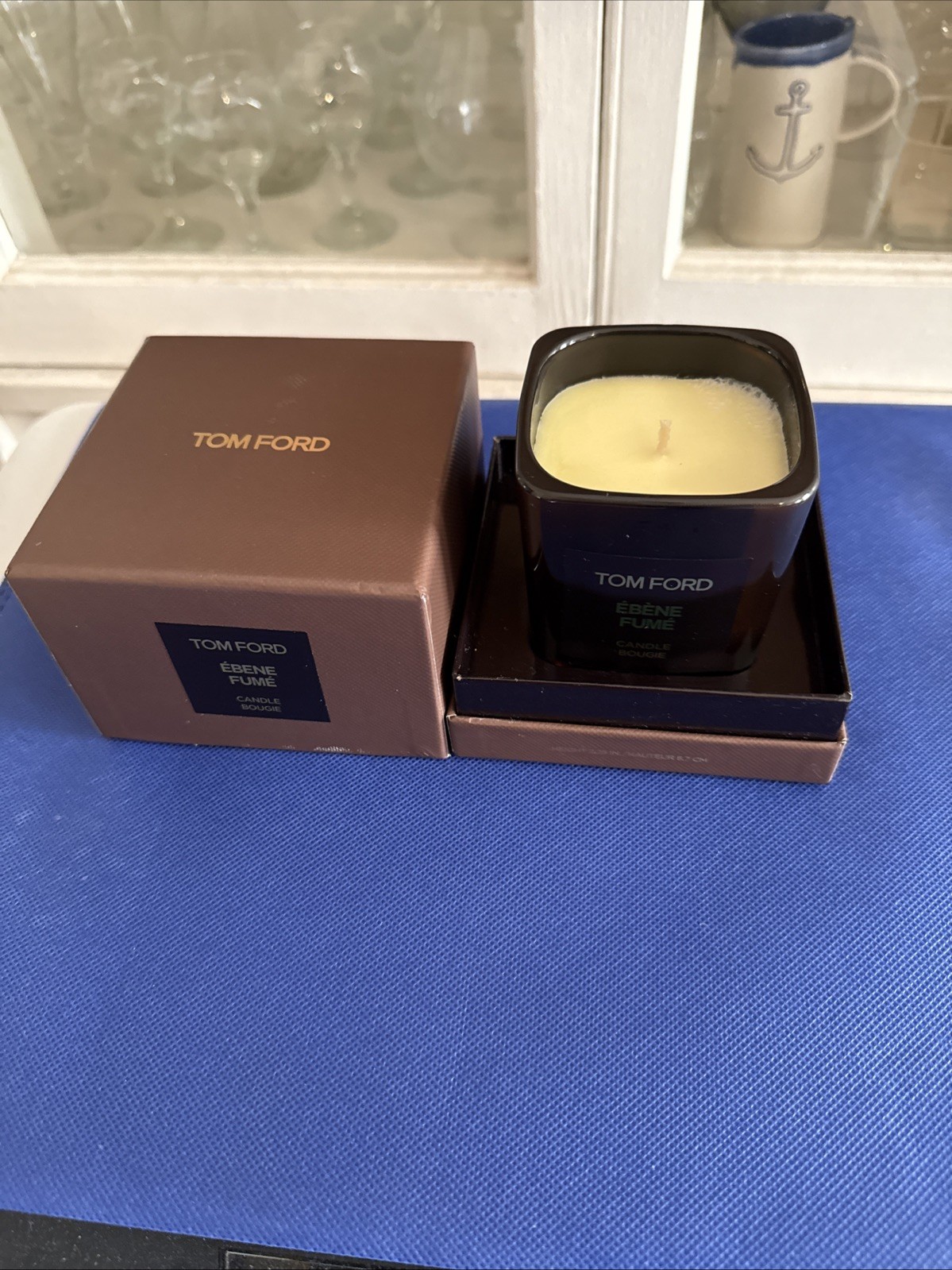 Tom Ford Ebene Fume Candle Height 2.25in. ~NIB~