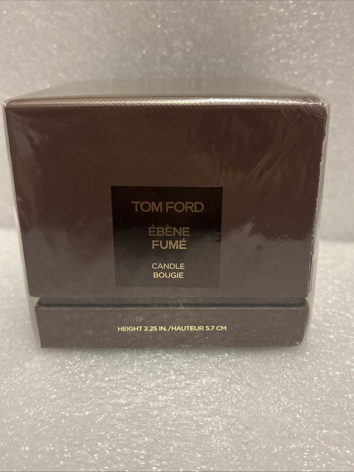 Tom Ford Ebene Fume Candle Bougie Height 2.25 In / 5.7 cm New, Sealed