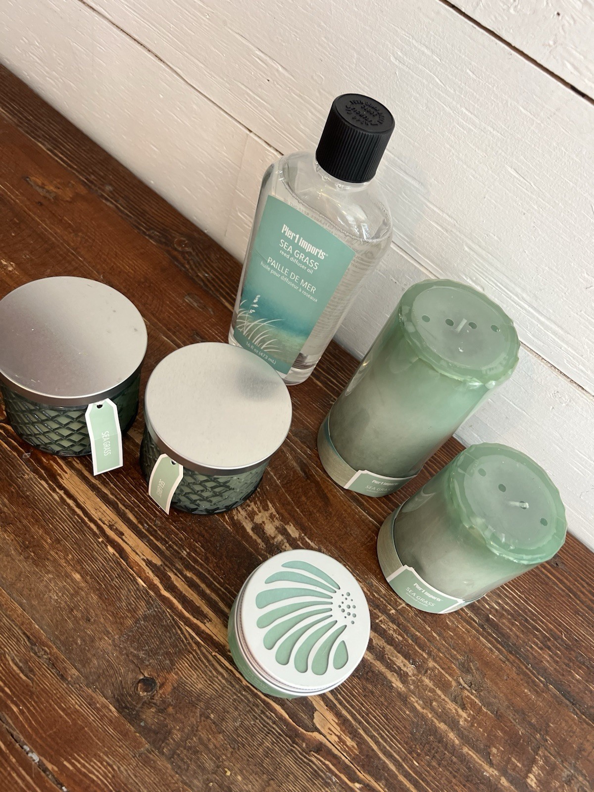 Pier One “sea Grass” Candle And Scent Collection. All Brand New With Tags.