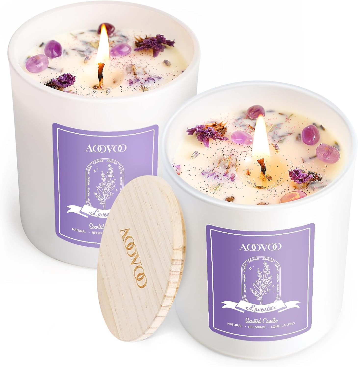 Fall Candles Set – 4 Pack Candles for Home Scented, 28 Oz Natural Soy Wax 200 Ho