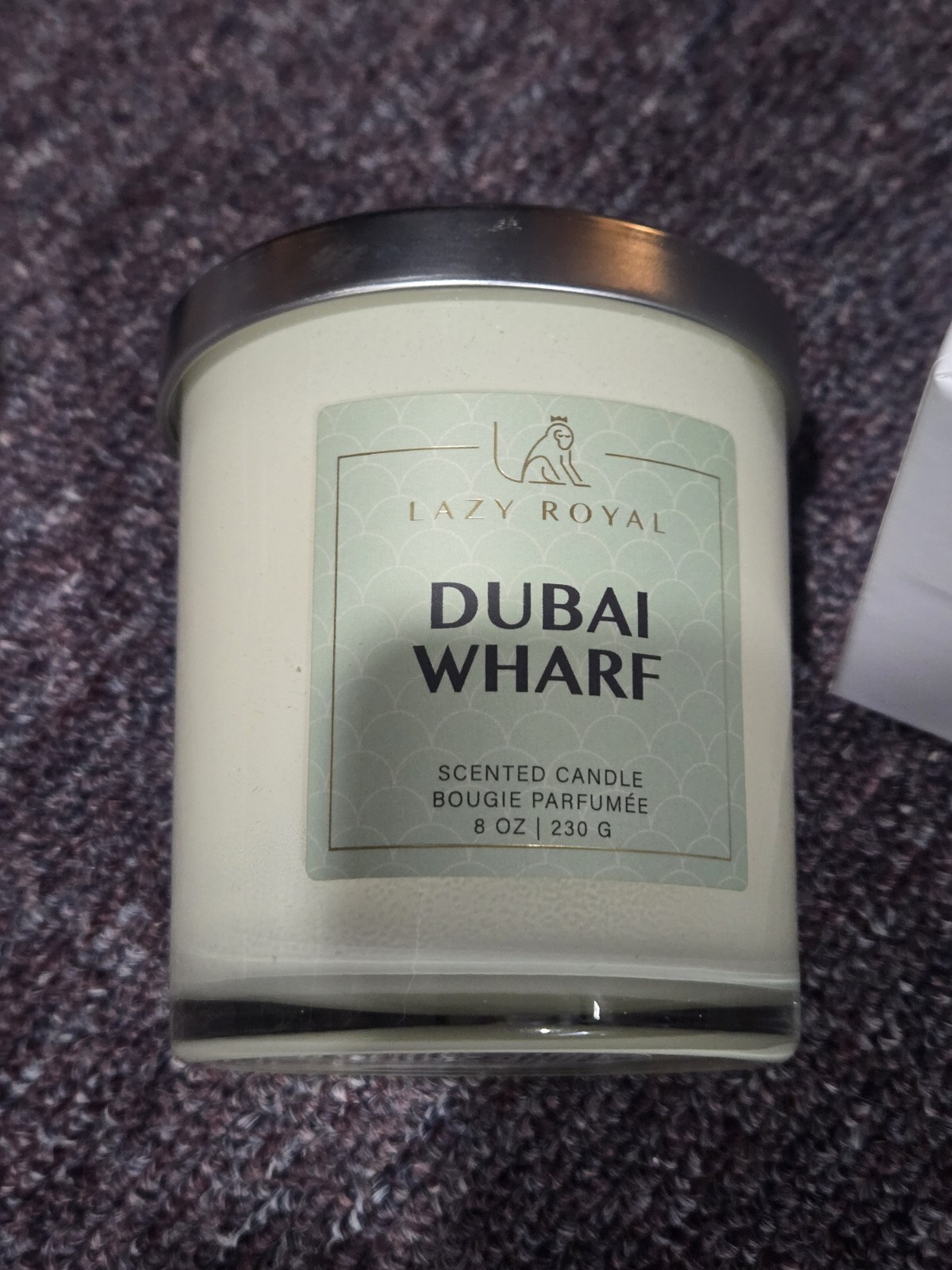 Lazy Royal Scented CANDLE Dubai Wharf Scent Made In Canada Rare