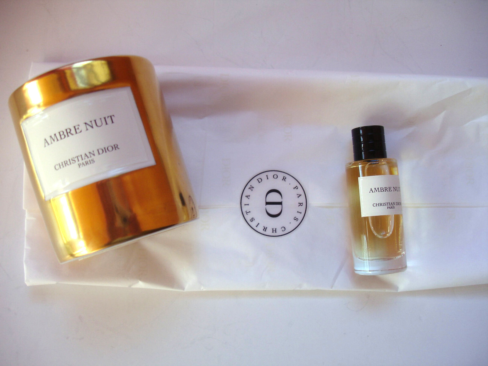 Christian Dior AMBRE NUIT Amber Perfume & Amber Nuit Candle Gift Box Limited Ed.