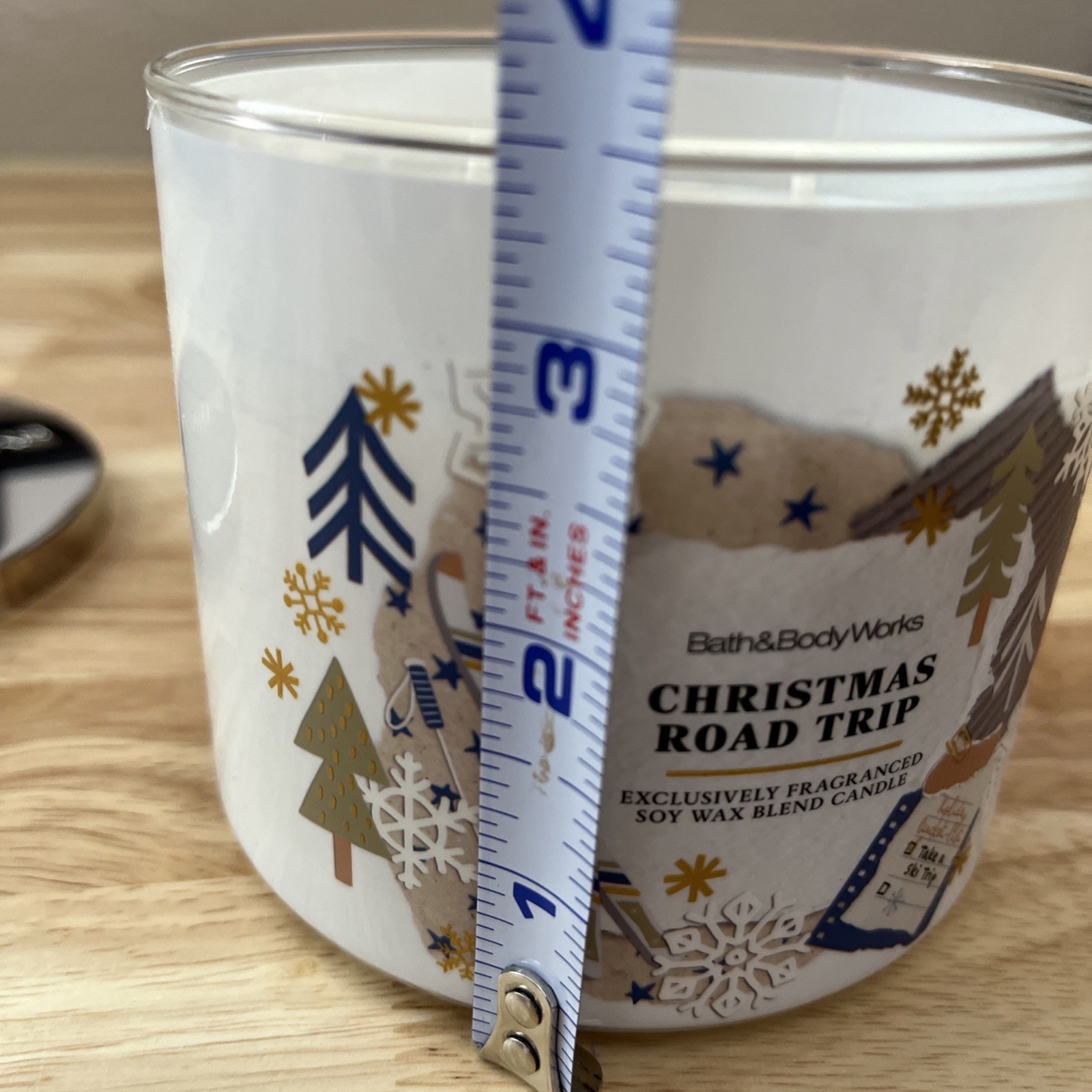 Bath & Body Works Christmas Road Trip Scented 3 Wick Candle 25-45 Hrs New