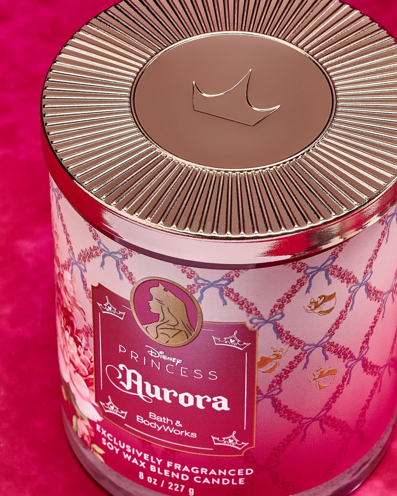 Bath & Body Works Disney Princess AURORA Single Wick Soy Candle 8oz