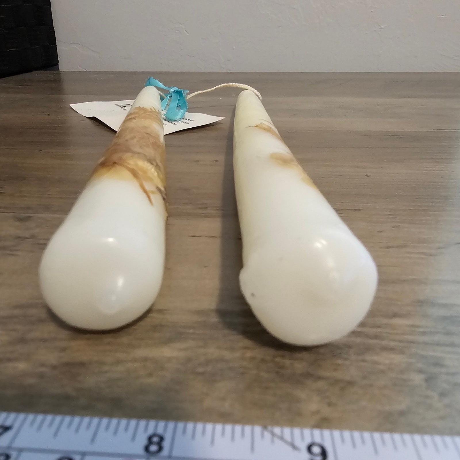 Vintage Homestead Gardens Alaska Pressed Flower Botanical Wax Taper Candles Set