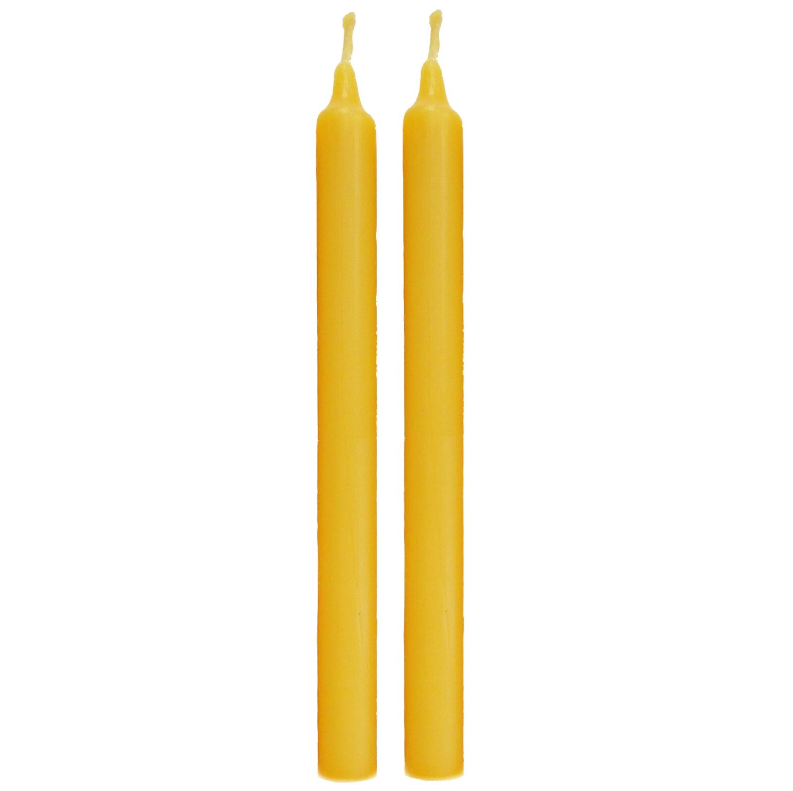100% Beeswax Taper Candles Organic – 7.5 inches Tall, 3/4 inch Thick