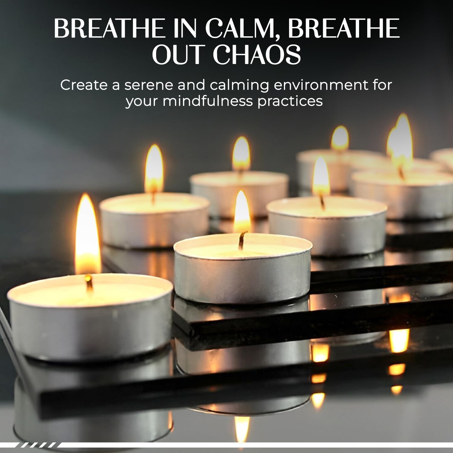 Unscented Tealight Bulk Candles – White 100 Pack | Long Burning | Home Decor USA