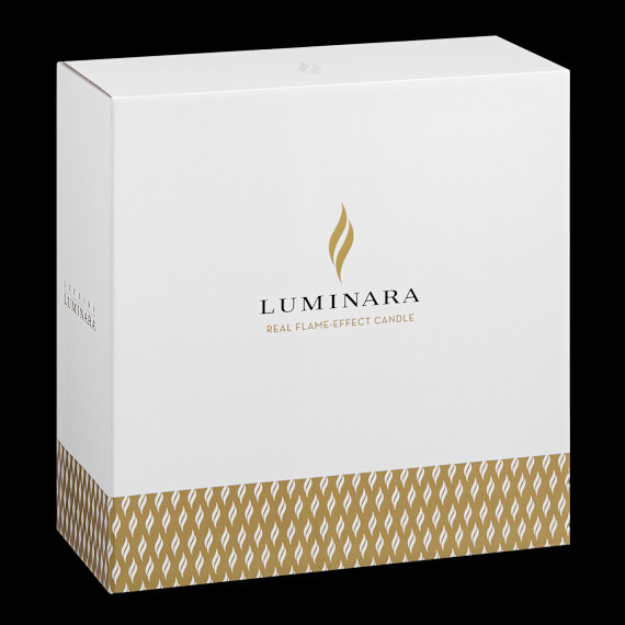 Luminara 4-Piece Flameless Smooth & Glitter Candles