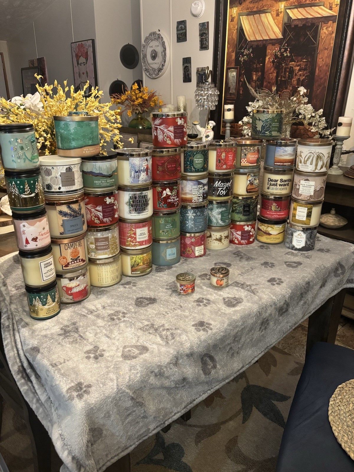 Lot Of 46 Bath And Body Works 3-Wick Candles Retired Scents READ