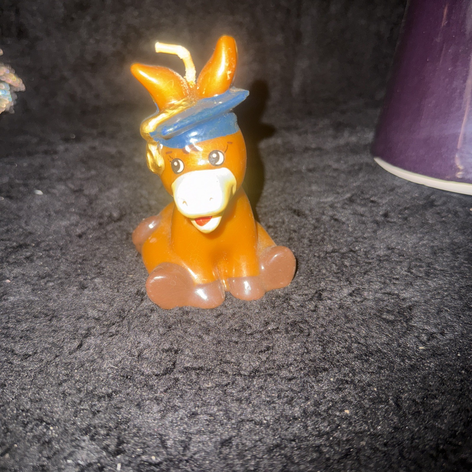 Vintage Russ Donkey Candle Graduation Cap With “Smart A$$” Logo On Back. Unused