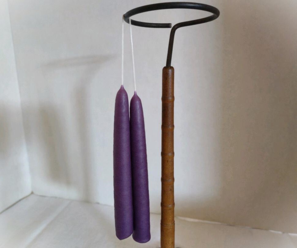Hand-Dipped Taper Candle Pair ~ 6″ Chubby ~ 11 Colors ~ Scented & Unscented