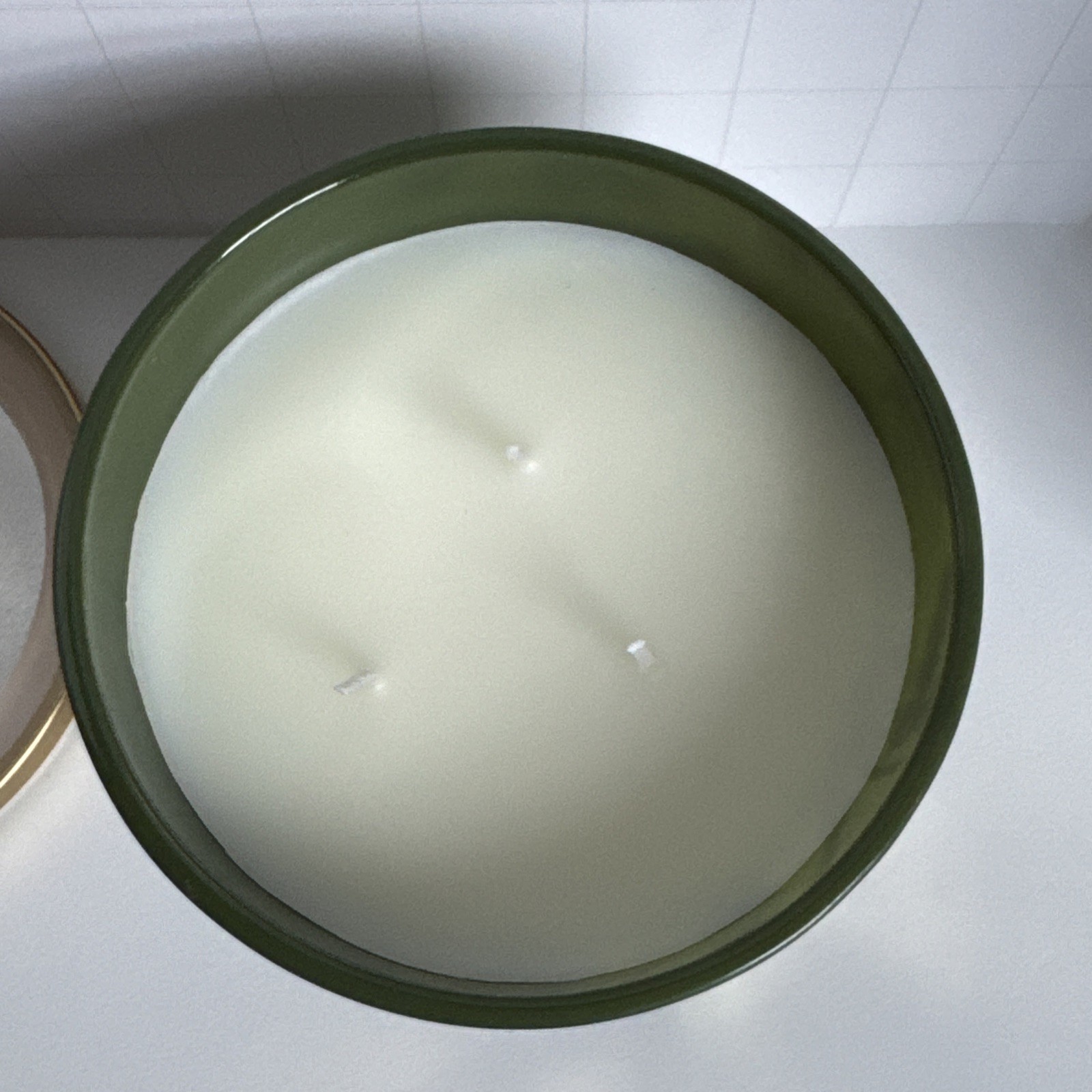 Threshold Forest Fir 3-Wick Soy Wax Blend Candle 15 oz New Green Glass Jar