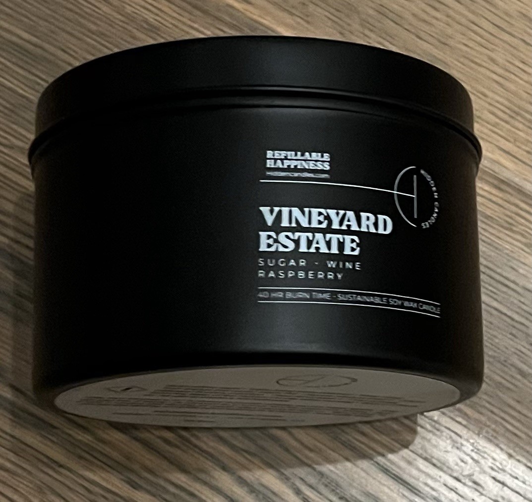 NEW Hidden Candles Vineyard Estate Scented Soy Wax Candle, Multiple Wick 10.6oz