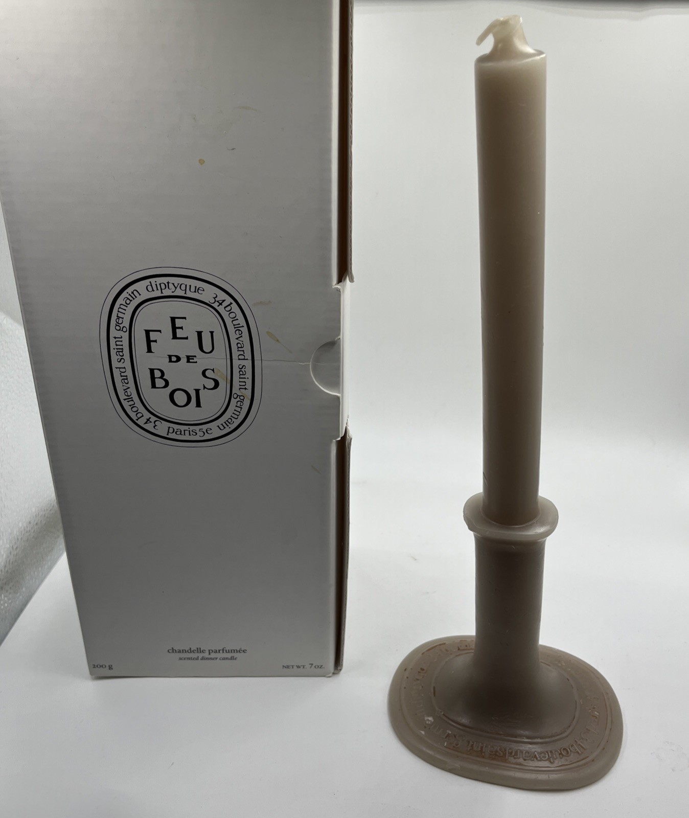 Diptyque Feu De Bois Scented Dinner Candle 7oz As Pictured *Damaged Box*