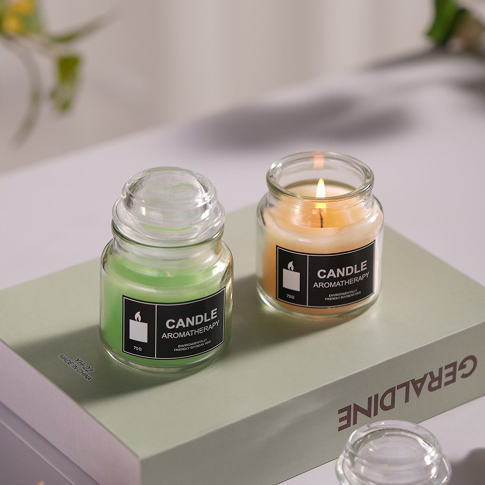Home Scented Candles Non-Toxic Small Candle for Stress Relief and Aromatherapy