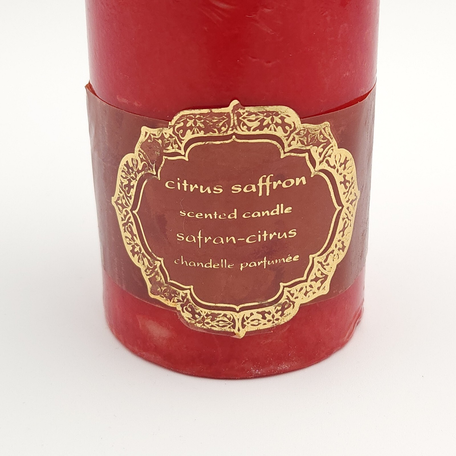Pier 1 Imports Citrus Saffron Scented Pillar Candle Home Fragrance Sealed Unused