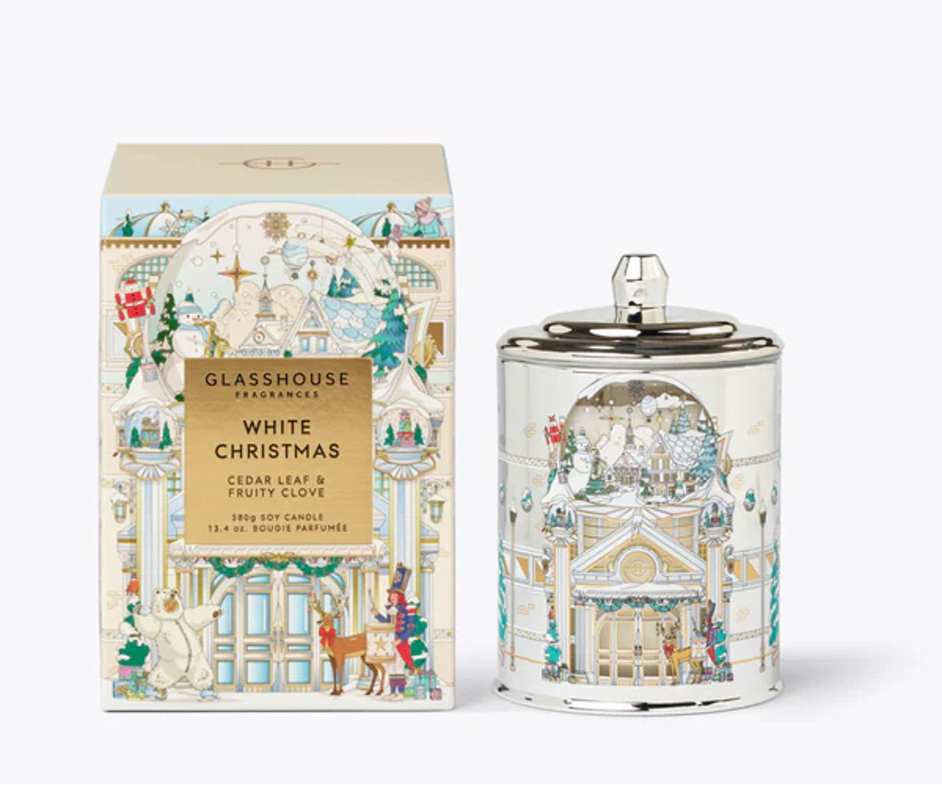 100% Authentic… Glasshouse 2025 “White Christmas” 380g Candle. BNIB!