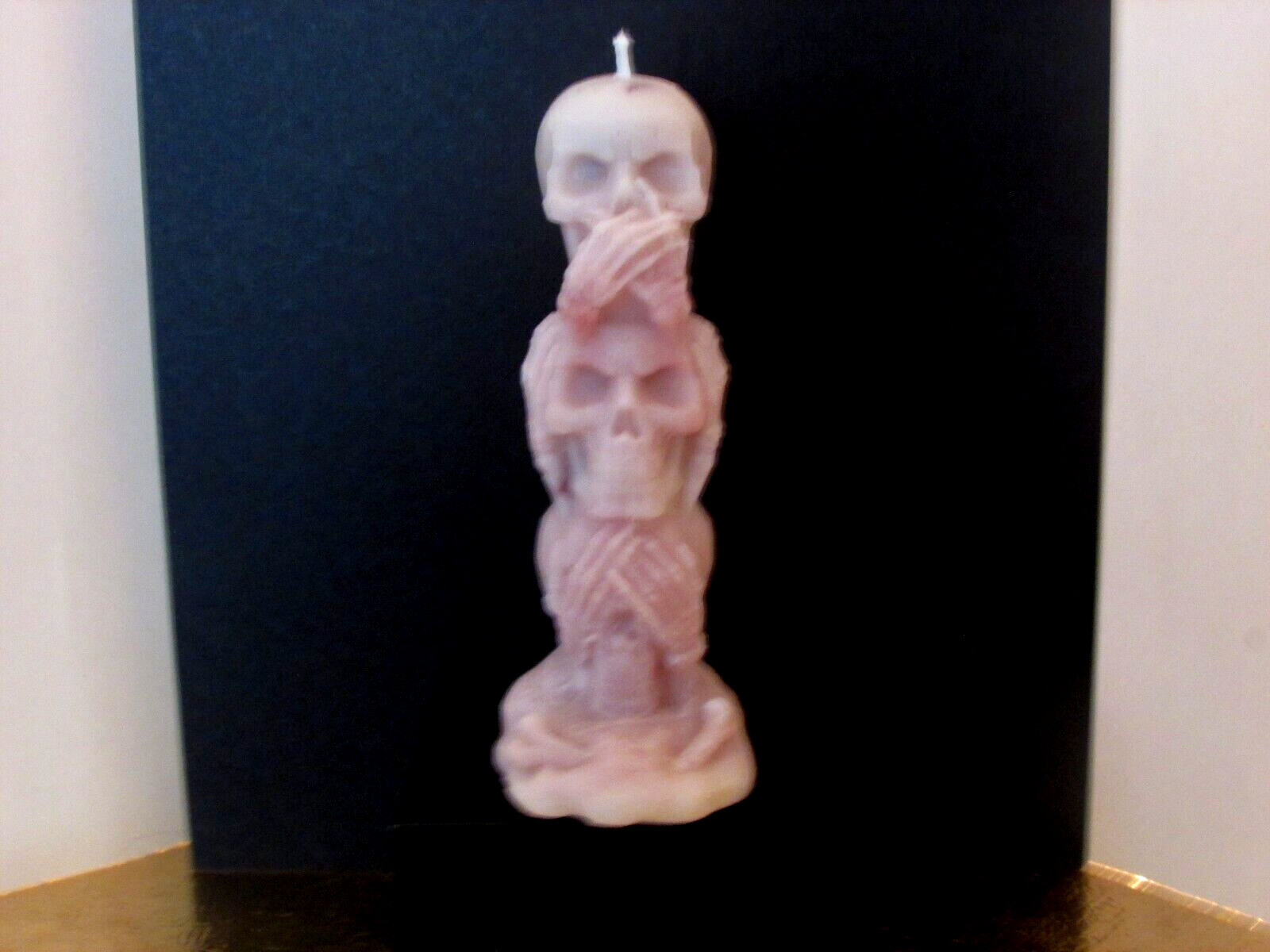 see no evil, hear no evil, speak no evil 5 1/2 in. tall CANDLE handmade (FOX)