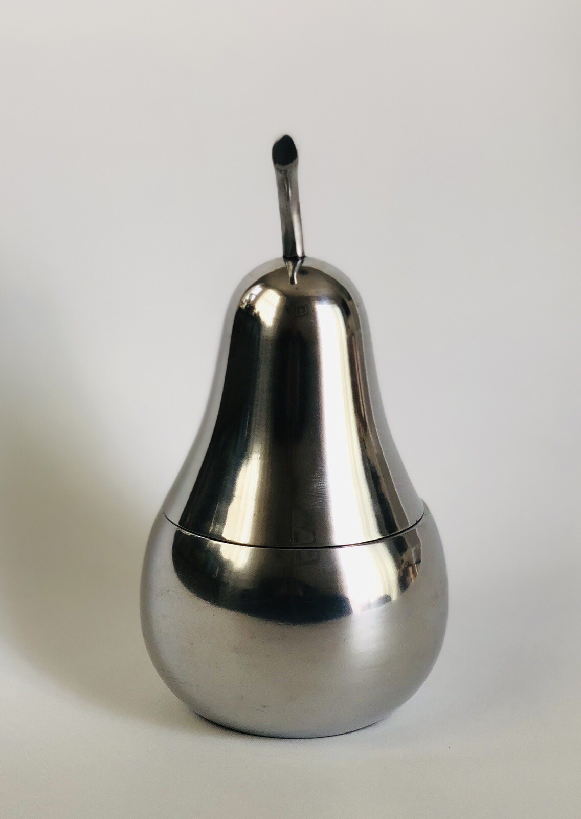 Pottery Barn Citrus Blossom Candle RARE/RETIRED – Silver Plate Pear Shape HEAVY
